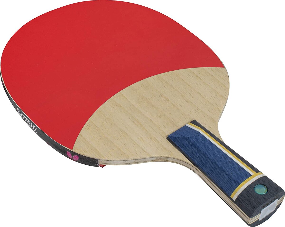 Butterfly Racket Sheet: Backside of Red sheet on Chinese Style Blade